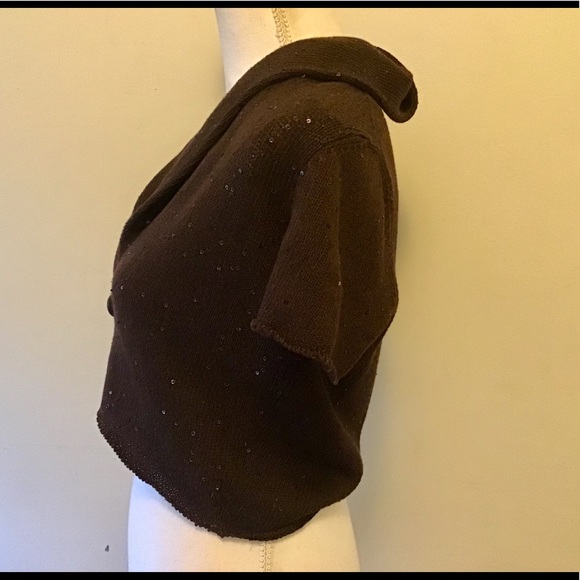 Brunello Cucinelli sparkly sequins linen top - Picture 3 of 7